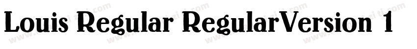 Louis Regular RegularVersion 1306字体转换